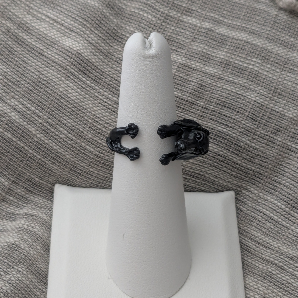 Black Adjustable Dog Ring